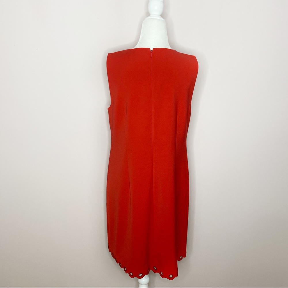 J. Crew Red Sleeveless Shift Dress - Picture 6 of 7